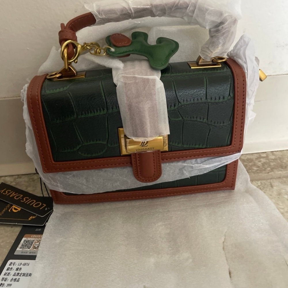 Green and Brown Mini Bag